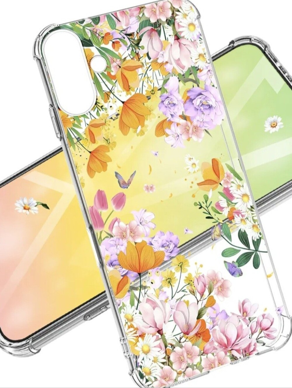 iPhone 17 Case 6.3", [10FT Military Grade Drop Test] Flowers Planet Soft Slim TP